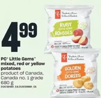 Valu-mart Pc little gems mixed, red or yellow potatoes offer