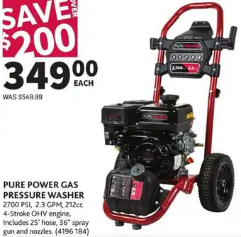 Co-op Pure Power Gas Pressure Washer offer