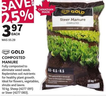 Co-op Gold Composted Manure offer