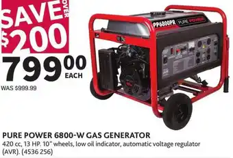 Co-op Pure Power 6800-W Gas Generator offer