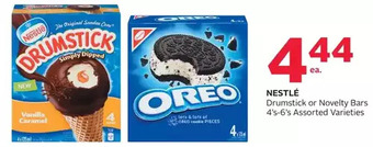 Rexall Nestlé drumstick or novelty bars offer