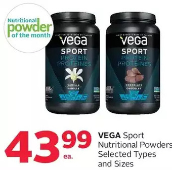 Rexall Vega sport nutritional powders offer