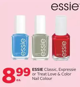 Rexall Essie classic, expressie or treat love & color nail colour offer