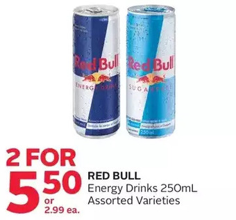 Rexall Red bull energy drinks offer