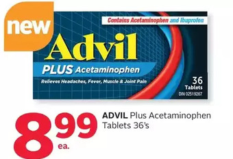 Rexall Advil plus acetaminophen offer
