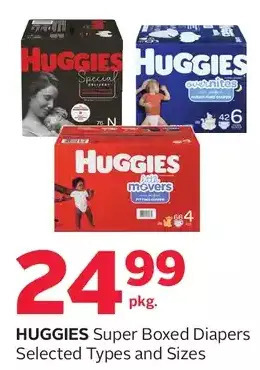 Rexall Huggies super boxed diapers offer