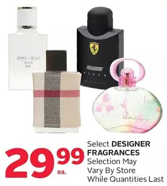 Rexall Designer fragrances offer