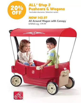 Toys R us All around wagon with canopy offer