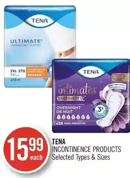 Shoppers Drug Mart Tena incontinence products offer