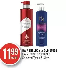 Shoppers Drug Mart Hair biology or old spice hair care products offer