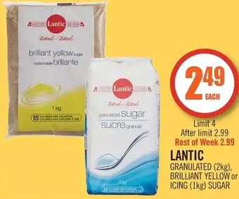 Shoppers Drug Mart Lantic granulated, brilliant yellow or icing sugar offer