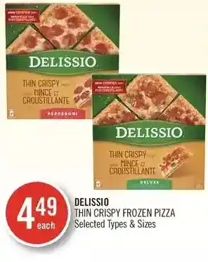Shoppers Drug Mart Delissio thin crispy frozen pizza offer