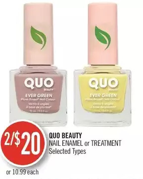 Shoppers Drug Mart Quo beauty nail enamel or treatment offer