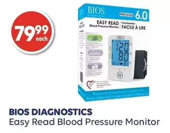 Shoppers Drug Mart Bios diagnostics easy read blood pressure monitor offer