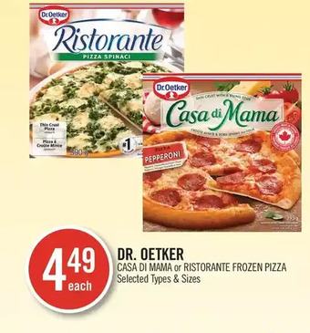 Shoppers Drug Mart Dr. oetker casa di mama or ristorante frozen pizza offer