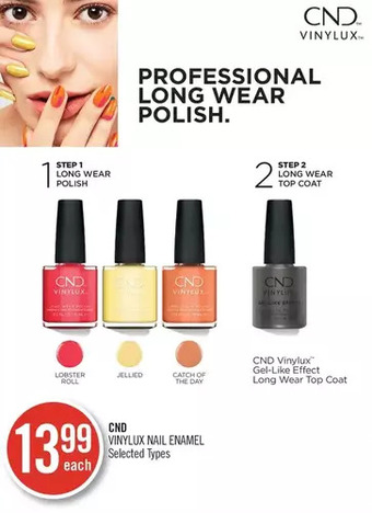 Shoppers Drug Mart Cnd vinylux nail enamel offer
