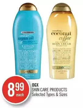 Shoppers Drug Mart Ogx skin care products offer