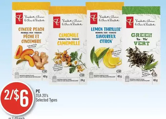 Shoppers Drug Mart Pc tea offer