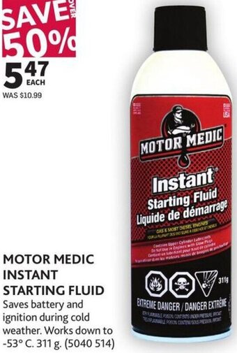 Co-op Motor Medic Instant Starting Fluid offer
