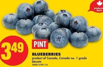 No Frills Blueberries offer