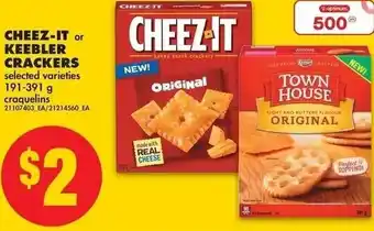 No Frills Cheez-It or Keebler Crackers 191-391g offer