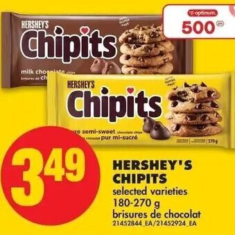 No Frills Hershey's Chipits 180-270g offer