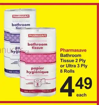 Pharmasave Pharmasave Bathroom Tissue 2 Ply offer