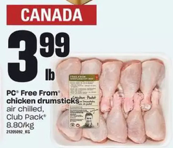 Zehrs Markets Pc free from chicken drumsticks offer