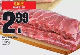 Zehrs Markets Pork side ribs offer