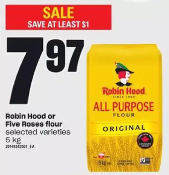 Zehrs Markets Robin hood or five roses flour offer
