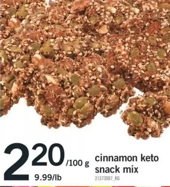 Fortinos Cinnamon keto snack mix offer