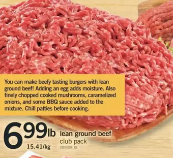 Fortinos Lean ground beef offer