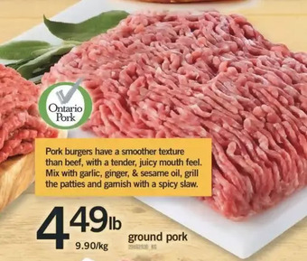 Fortinos Ground pork offer