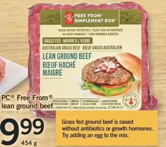 Fortinos Pc free from lean ground beef offer