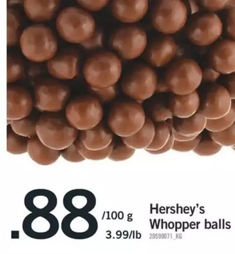 Fortinos Hershey's whopper balls offer