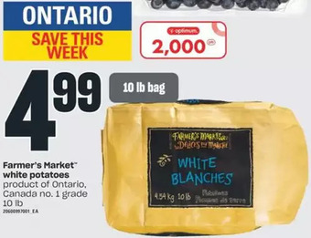 Independent Grocer Farmer's market white potatoes offer