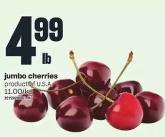 Independent Grocer Jumbo cherries offer
