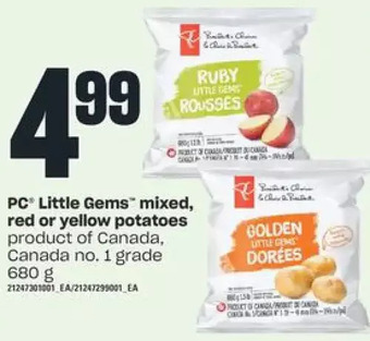 Independent Grocer Pc little gems mixed, red or yellow potatoes offer