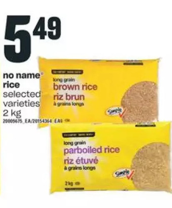 Independent Grocer No name rice offer