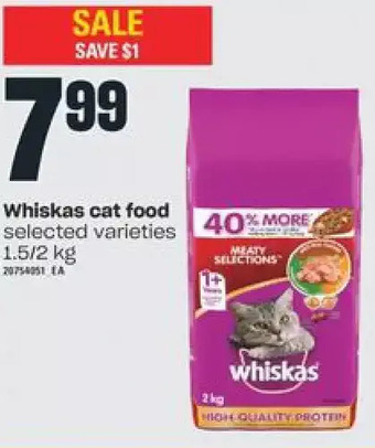 Independent Grocer Whiskas cat food offer