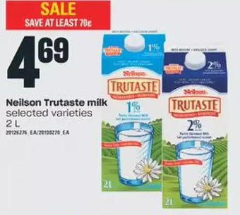Independent Grocer Neilson trutaste milk offer