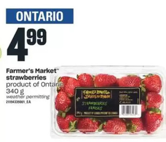 Independent Grocer Farmer's market strawberries offer