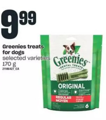 Independent Grocer Greenies treats for dogs offer