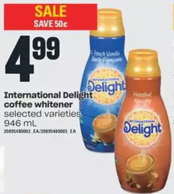 Independent Grocer International delight coffee whitener offer
