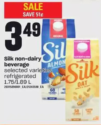 Loblaws Silk non-dairy beverage offer