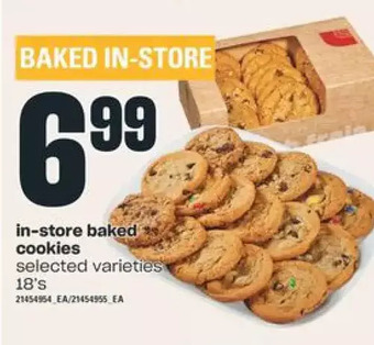 Independent Grocer In-store baked cookies offer