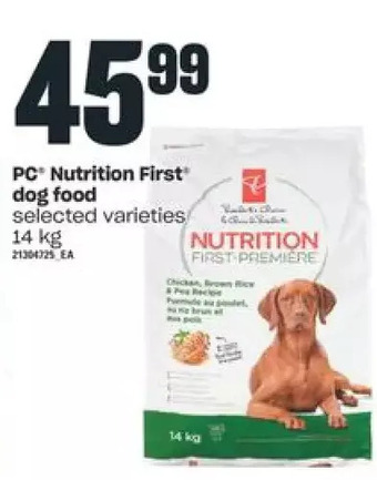 Independent Grocer Pc nutrition first dog food offer