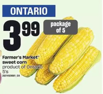 Loblaws Farmer's market sweet corn offer
