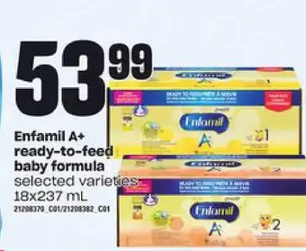 Loblaws Enfamil a+ ready-to-feed baby formula offer