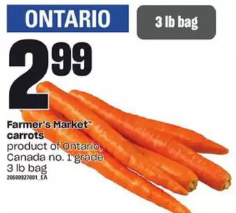 Loblaws Farmer's market carrots offer